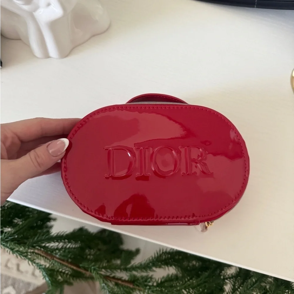 Dior Glossy Red Cosmetic Case